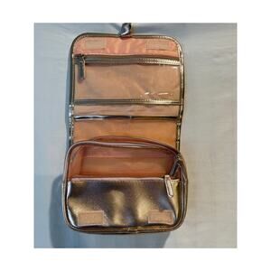 New! American Tourister Hanging Toiletry Bag Rose Gold  Easy Storage Travel
